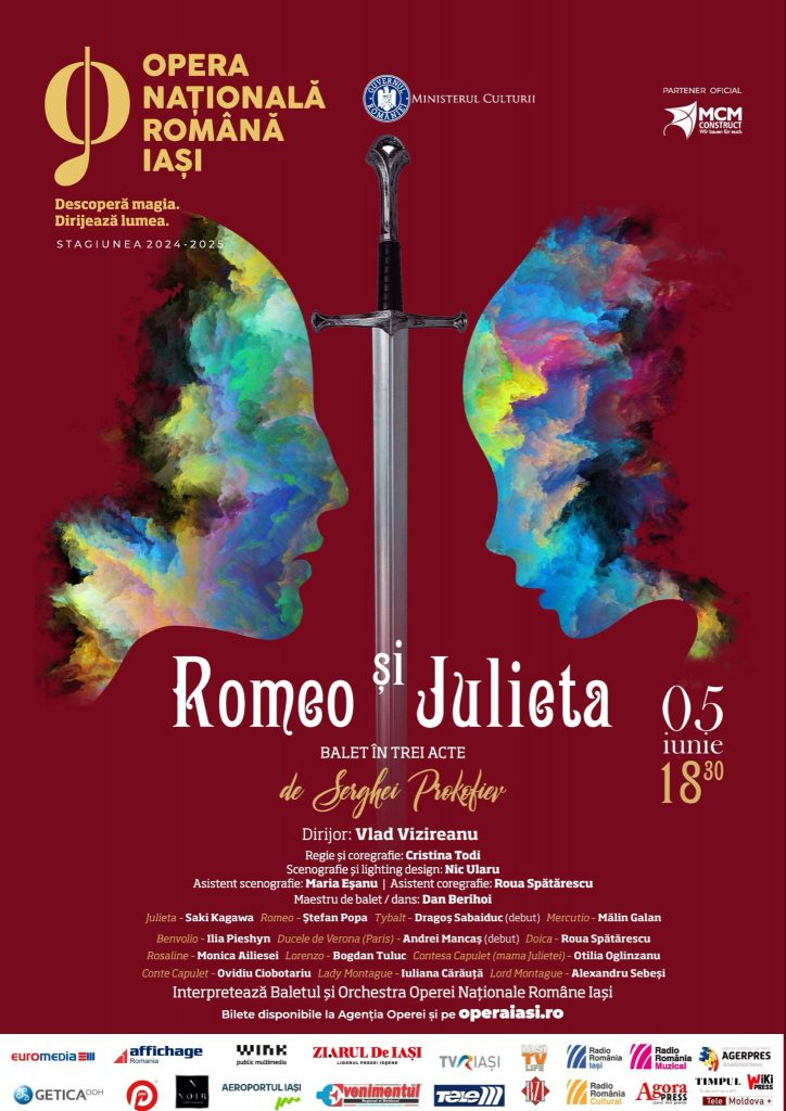 Spectacolul-eveniment „Romeo și Julieta” încheie stagiunea de balet la Opera Iași