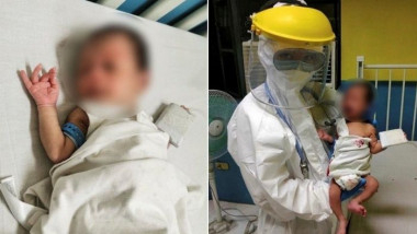 Bebeluș de doar o zi, infectat cu noul coronavirus