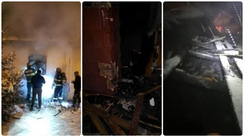 O biserică din Botoșani a fost distrusă de flăcări