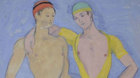  Sute de desene erotice, ascunse sub un pat. Lucrările au fost semnate de un artist celebru homosexual