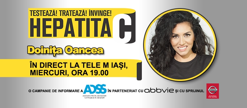 Emisiunea “Hepatita C. Testează! Tratează! Învinge!”, miercuri, la ora 19.00, la TELE M Iași!