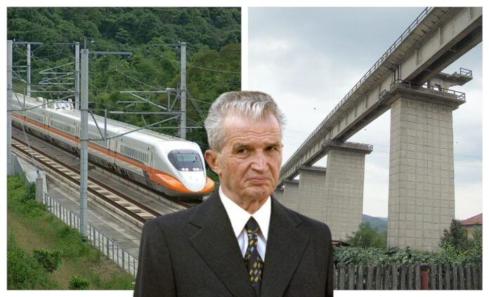 Rușine națională. Spectaculoasa cale ferată, finalizată la 95% de Nicolae Ceaușescu, zace în paragină. Fostul șef de stat se inspirase din superbe viaducte din Occident