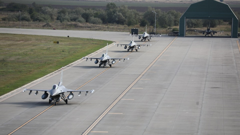 Avioane de luptă F-16 ale SUA au ajuns în România. Vor opera de la Baza 86 Aeriană de la Borcea