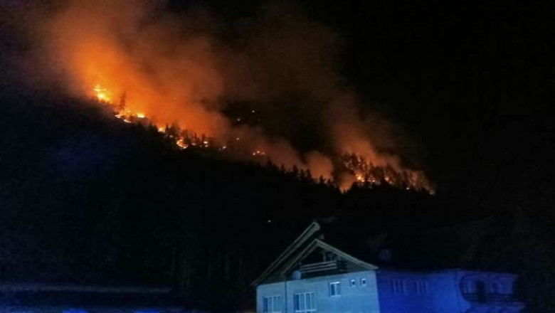 Pădurea de la Oituz arde de 5 cile. Sunt afectate 28 de hectare de teren