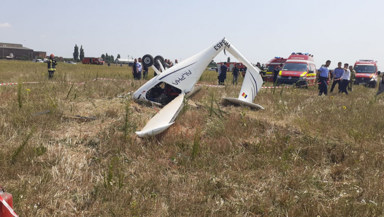 Avion prăbușit la Bacău