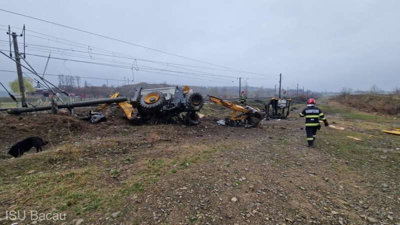 Accident feroviar la Bacău