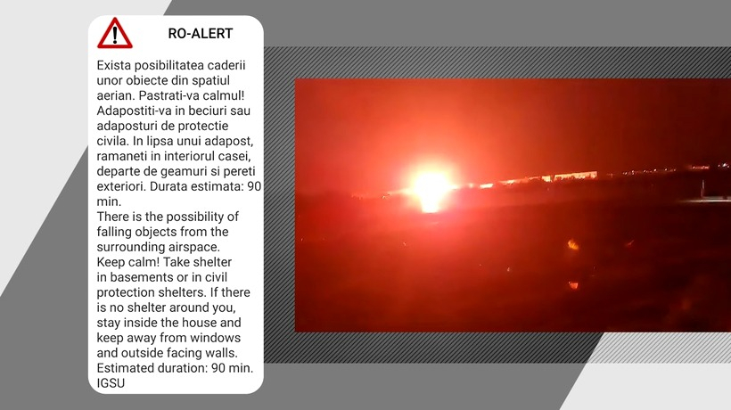 Mesaj Ro-Alert în Constanța. Atac iminent cu drone asupra Ucrainei! F16 au decolat de la baza Fetești