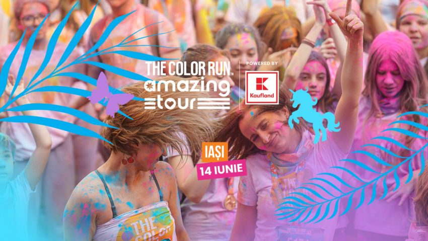 The Color Run Iași 2025. Start colorat cu peste 2.500 de participanți în Piața Palatului