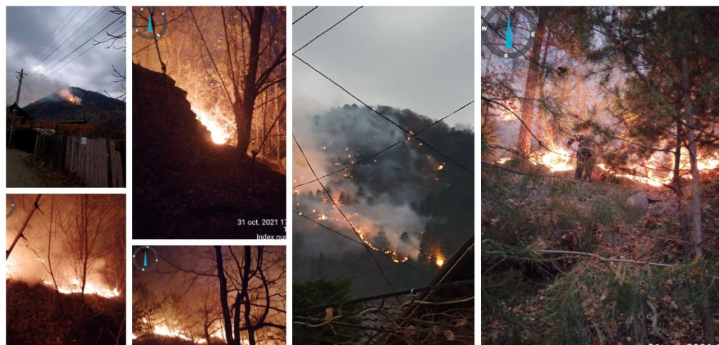 Pădurea din Oituz arde de 14 ore!
