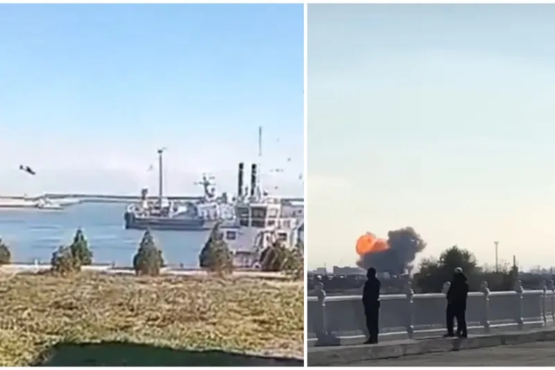 Ucrainenii spun că au lovit, pentru prima dată, nave rusești în Marea Caspică cu drone kamikaze