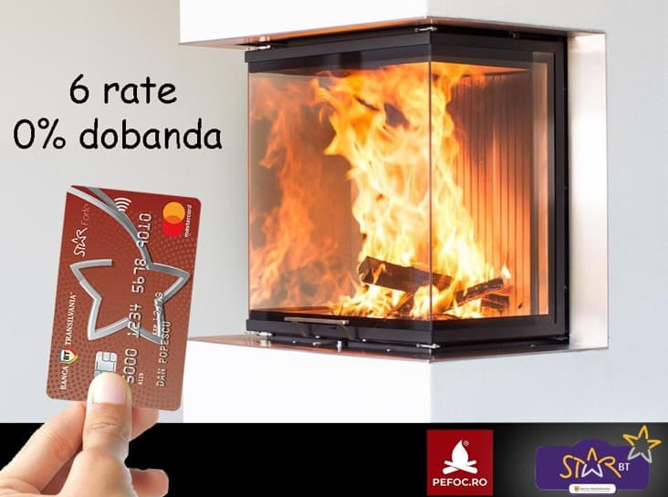 Nu ai toți banii pentru achiziția șemineului mult visat? PEFOC ți-l oferă în rate egale fără dobândă!