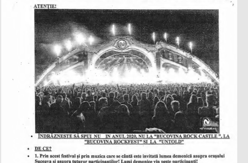 „Grupul de creștini” din Suceava nu vrea concerte rock