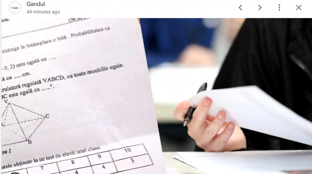 Evaluarea Națională 2025. Astăzi elevii dau examenul la matematică