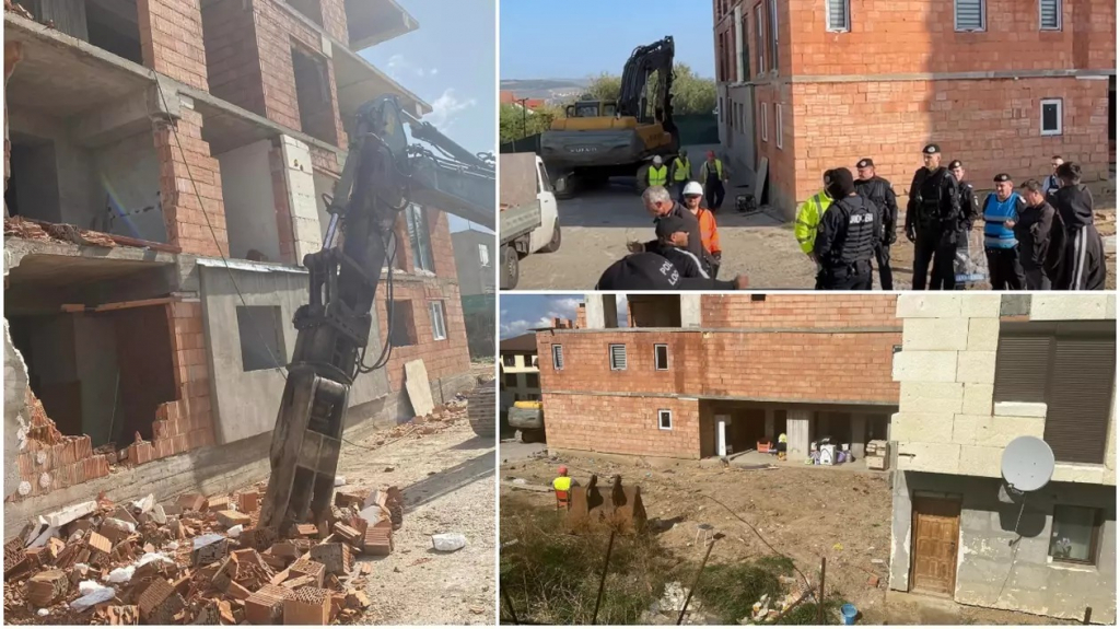 Un bloc de locuințe construit ilegal în Cluj-Napoca e demolat, după ce locatarii au fost evacuați
