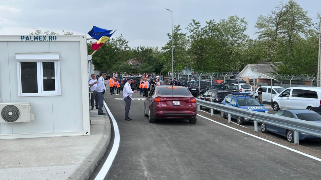 Doar câteva mașini trec, zilnic, prin noul punct de trecere a frontierei Bumbăta – Vaslui
