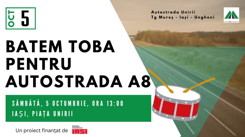 Bat tobele pentru Autostrada Unirii A8