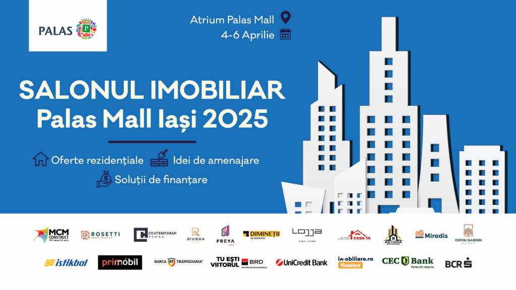 Salonul Imobiliar din Palas te așteaptă cu oferte de locuințe, dar și cu propuneri pentru amenajarea casei tale și soluții de finanțare  