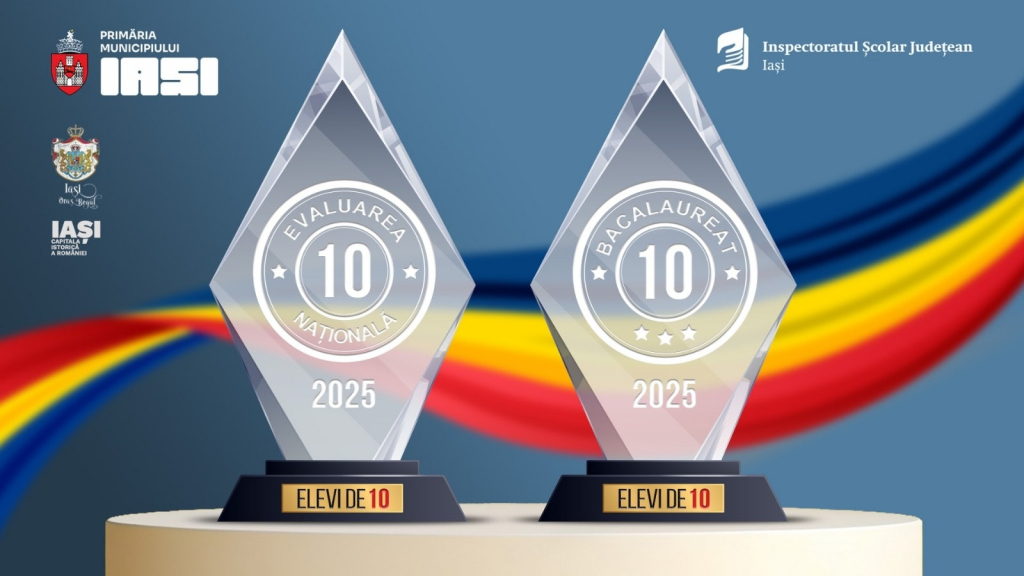 Elevii cu media 10 la Evaluarea Națională și la Bacalaureat, premiați