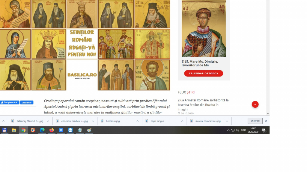  65 de ani de la canonizarea primilor sfinți români