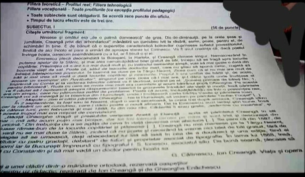 Bacalaureat 2023. Ce subiecte au picat la Limba și Literatura Română
