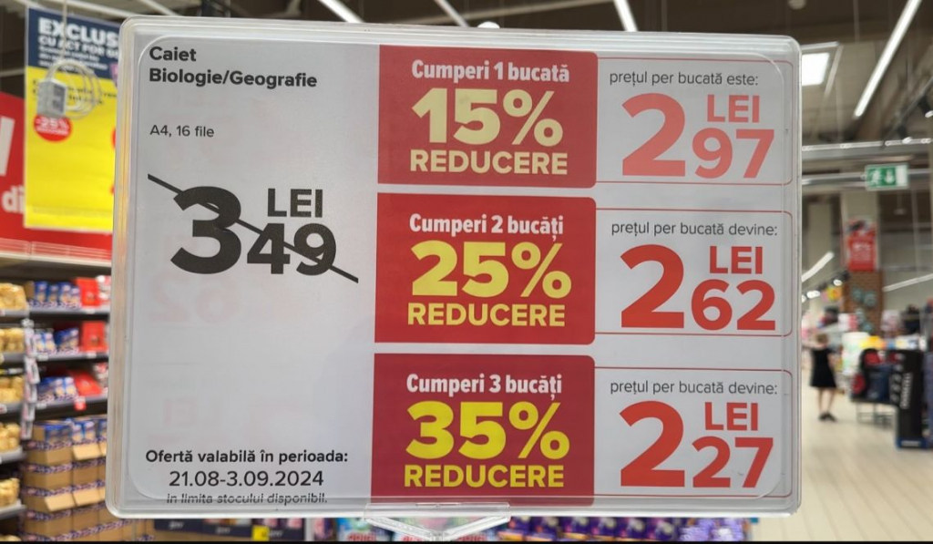 Ieșenii caută rechizite mai ieftine sau taie produse de pe lista școlară