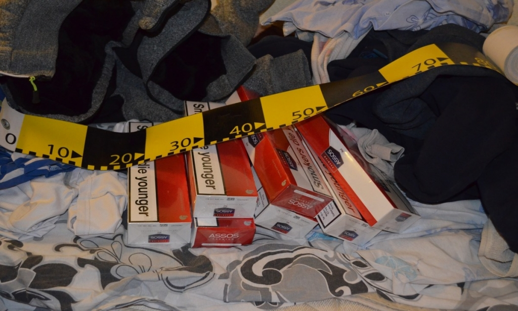 Țigarete de contrabandă, în valoare de 31.600 de lei, descoperite de polițiștii de frontieră brăileni