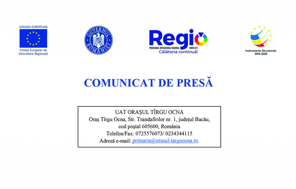 Dezvoltarea, modernizarea si dotarea infrastructurii operaționale din cadrul Scolii nr. 2, oras TÎRGU OCNA, jud. BACĂU”, COD SMIS 123834