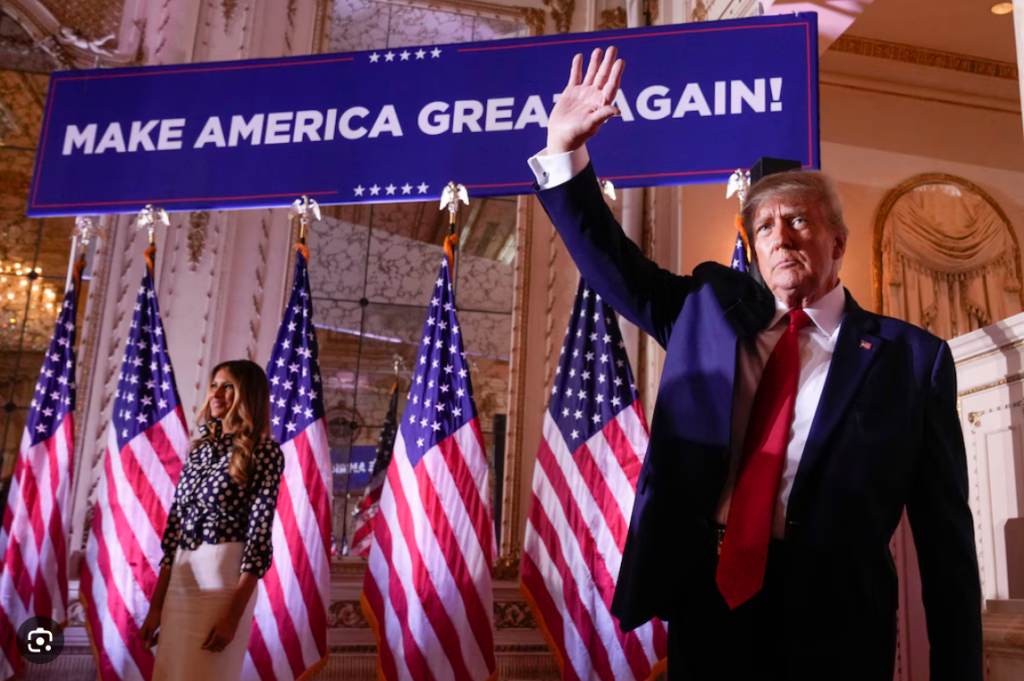 Donald Trump a sosit la Washington pentru un nou mandat