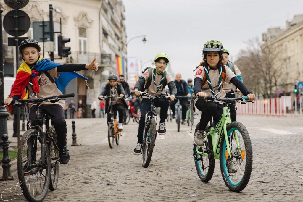 COMUNICAT DE PRESĂ  EȘARFA PE BICICLETĂ - Cel mai Lung Șir Cercetășesc de Biciclete IAȘI, jud. IAȘI – 1 Aprilie 2023
