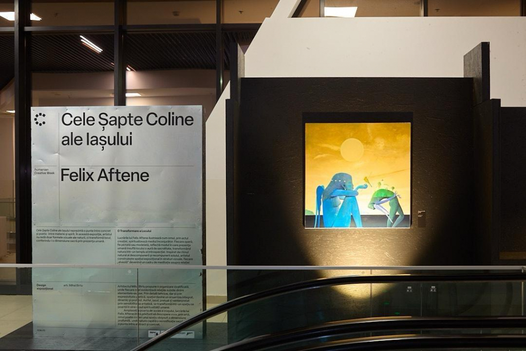 FOTO -- Felix Aftene deschide Romanian Creative Week 2025 cu o expoziție spectaculoasă la Aeroportul Iași