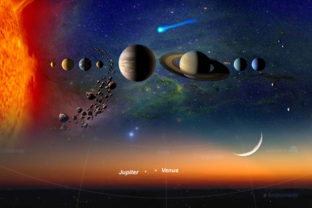 Conjuncția Venus-Jupiter, un dans planetar magnific