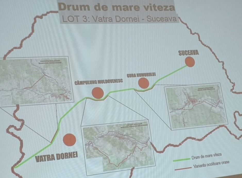 A fost scos la licitație Studiul de fezabilitate pentru traseul Suceava-Vatra Dornei-Bistrița-Satu Mare