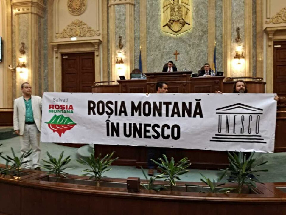  Roșia Montană a fost înscrisă în Patrimoniul UNESCO și în Patrimoniul mondial în pericol
