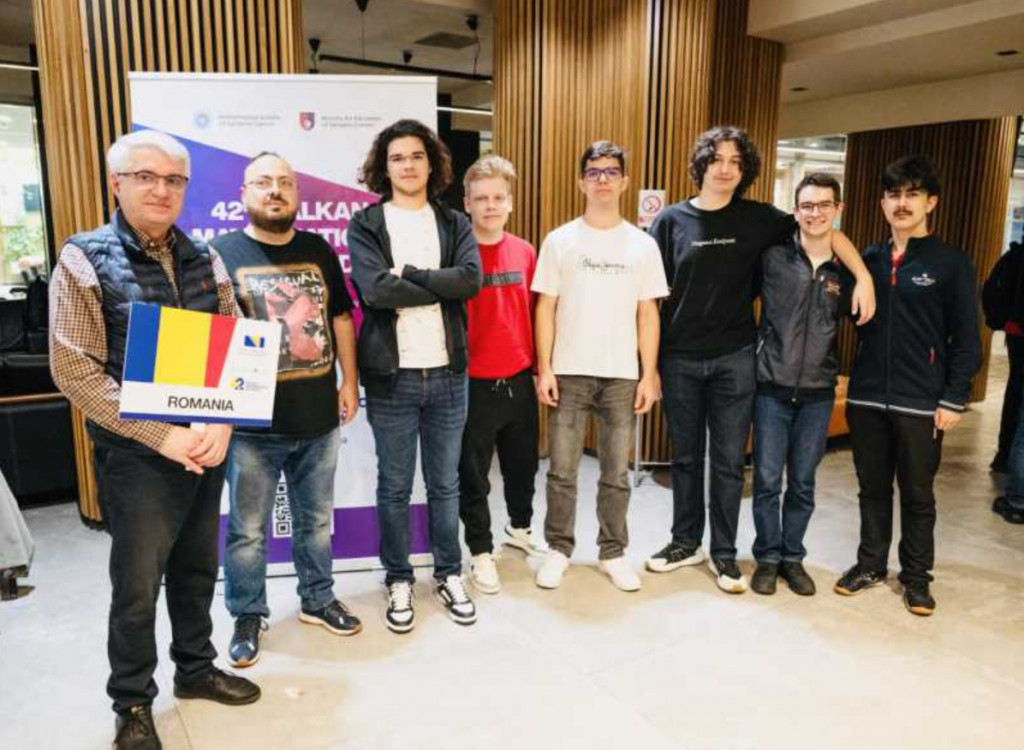 Echipa României s-a clasat pe locul întâi, cu patru medalii de aur și două de argint, la Olimpiada Balcanică de Matematică 