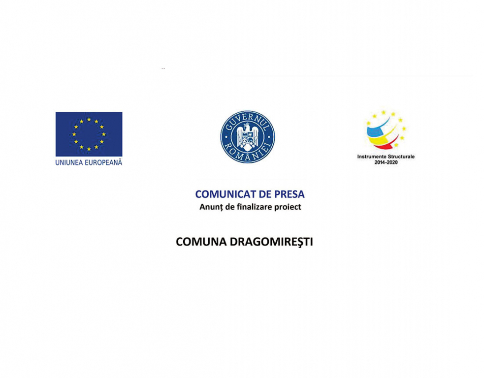 COMUNA DRAGOMIRESTI – Achizitie echipamente medicale pentru sprijinirea sistemului educational din comuna Dragomiresti, judetul Vaslui, in contextul pandemiei cu virusul COVID-19