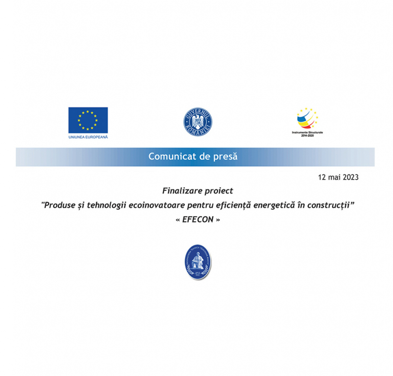 Universitatea Tehnică „Gheorghe Asachi” din Iași – Finalizare proiect  