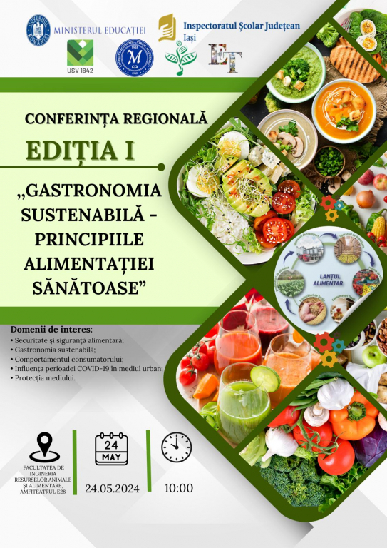 Conferință pe tema gastronomiei sustenabile, la USV Iași