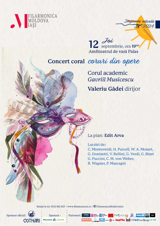 Concerte estivale, cu Filarmonica Iași
