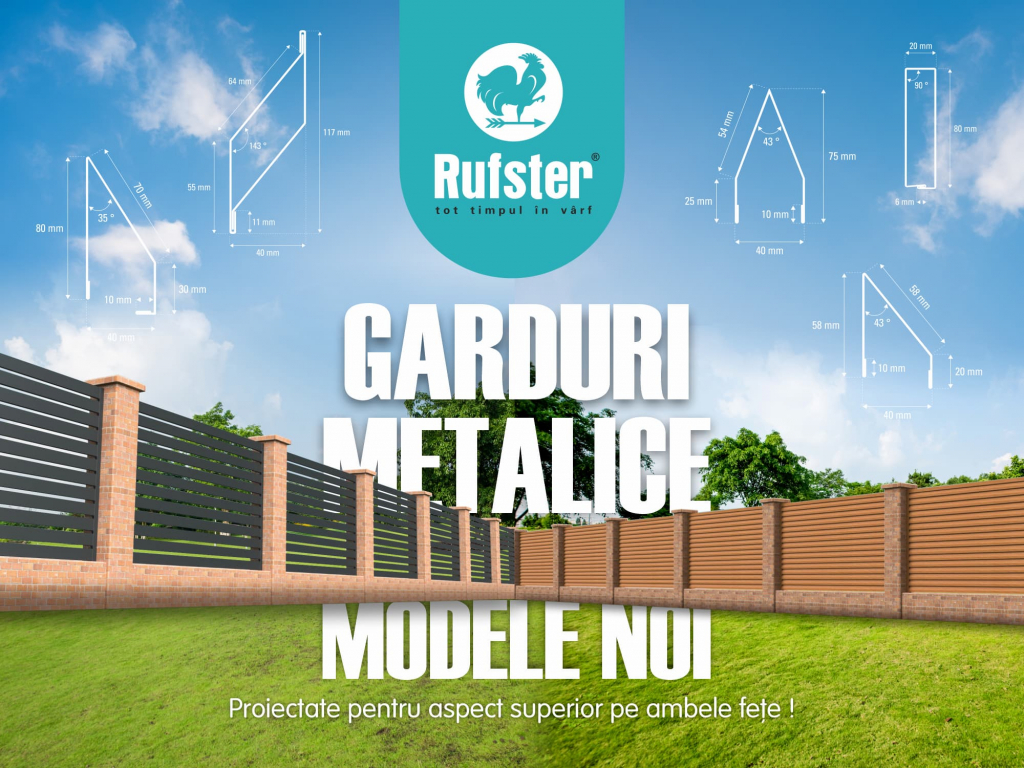 Descoperă noile modele de garduri RUFSTER !