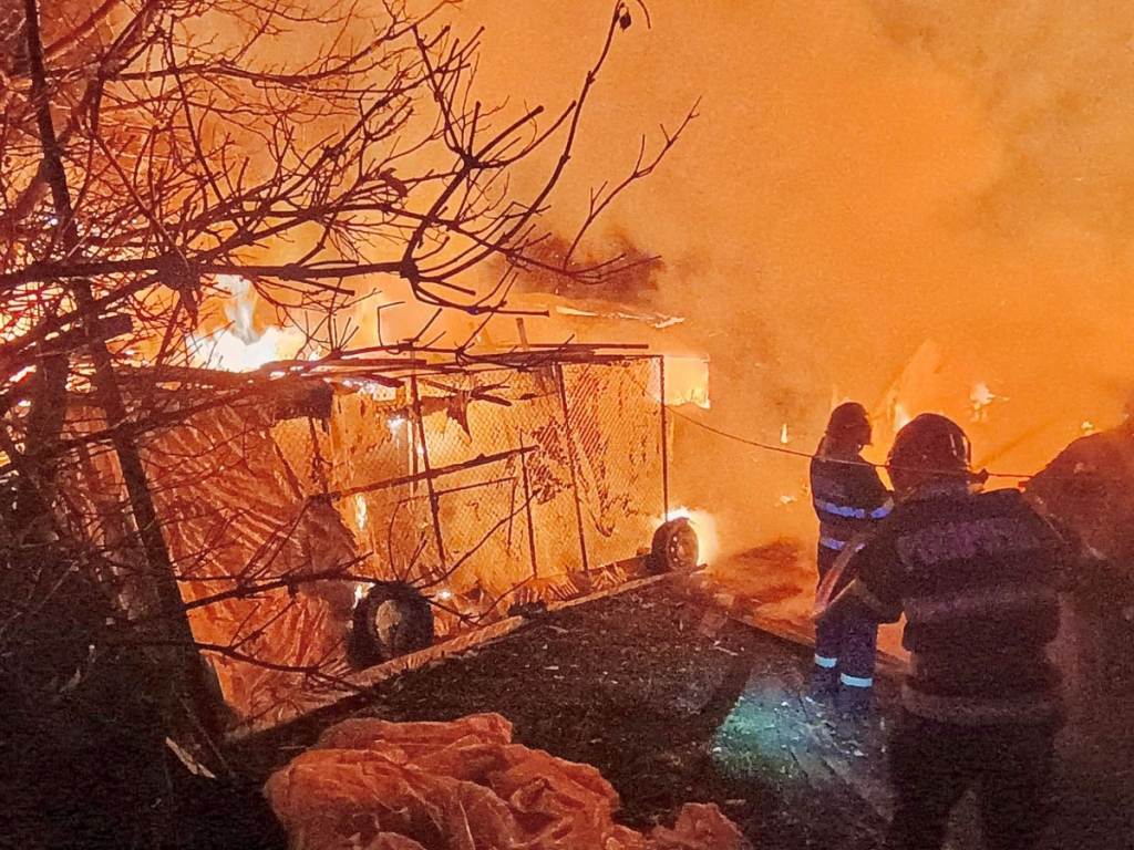 Incendiu devastator în Botoşani: Casă, bucătărie de vară şi adăpost de animale, mistuite de flăcări