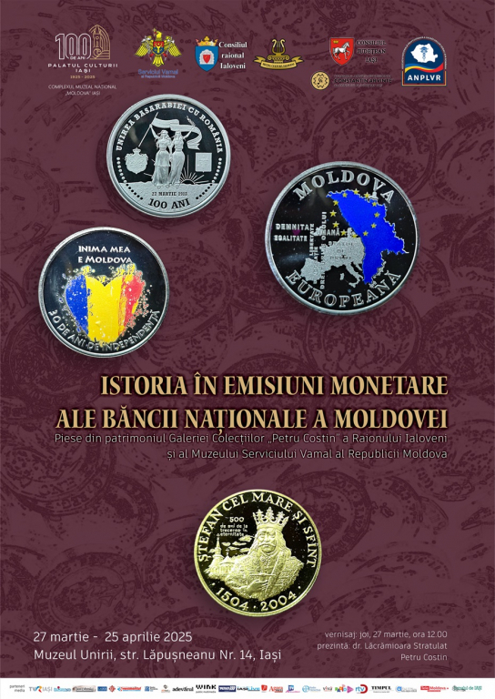 Expoziție la Palatul Culturii --  „Istoria în emisiuni monetare ale Băncii Naționale a Moldovei”