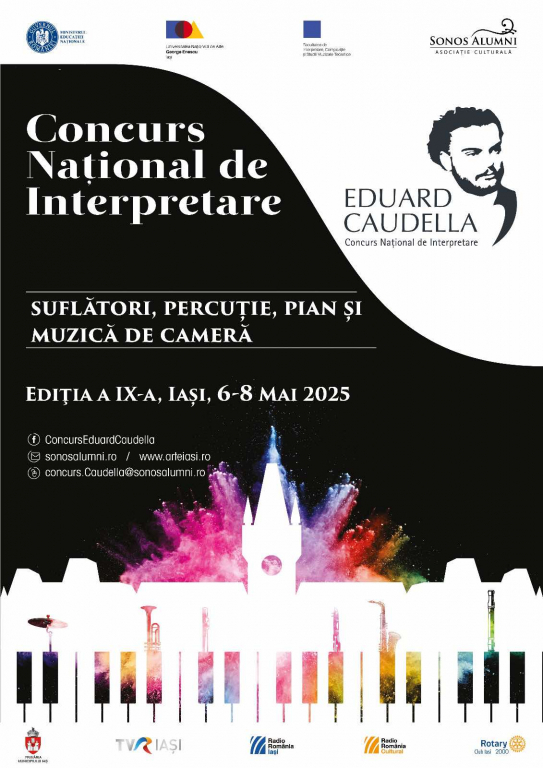 Concursul Național de Interpretare „Eduard Caudella” aduce excelența muzicală în prim-plan la Iași