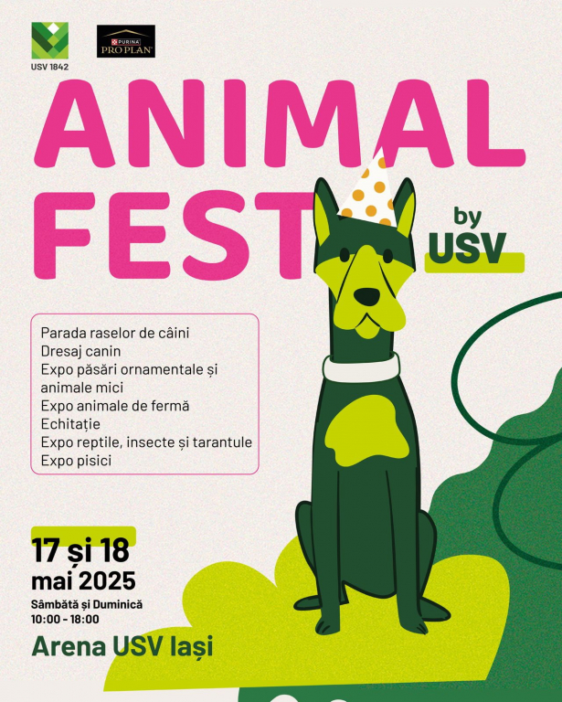 ANIMAL FEST by USV Iași, un weekend dedicat iubitorilor de animale 