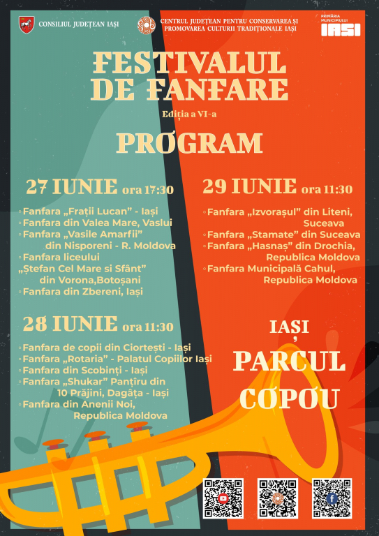 Trei zile cu muzică de fanfară, în Parcul Copou