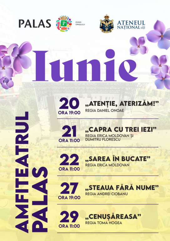   Teatru în aer liber la Amfiteatrul Palas din Iași