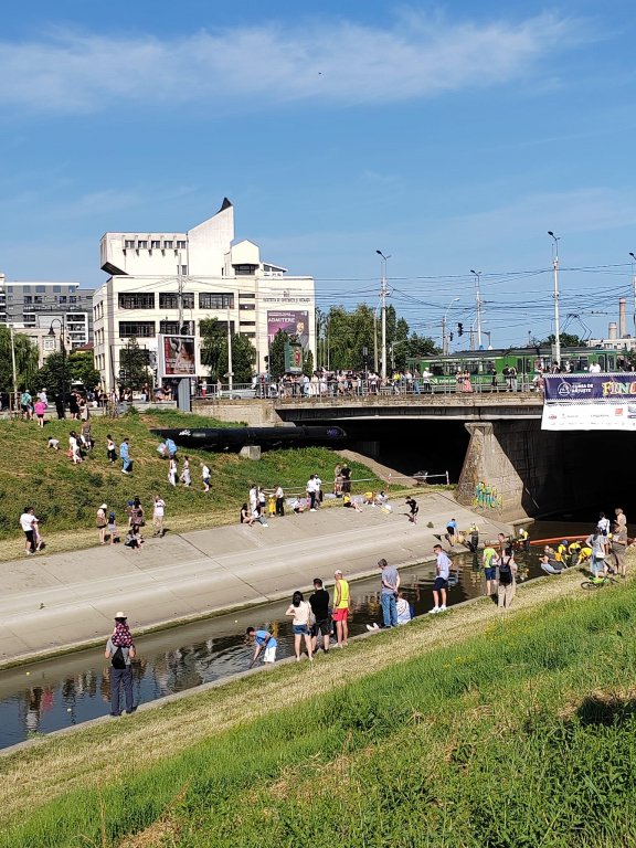 FOTO --  6.000 de rățuște au fost lansate pe Bahlui, în cea mai veselă cursă caritabilă a Iașului