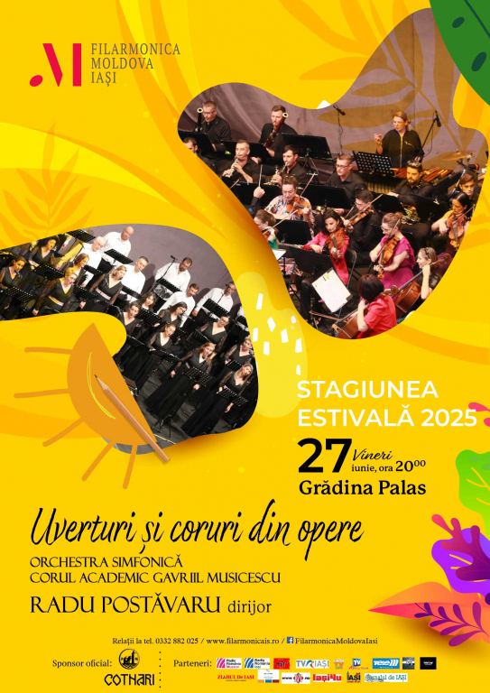 Filarmonica „Moldova” deschide Stagiunea Estivală cu un spectacol în aer liber