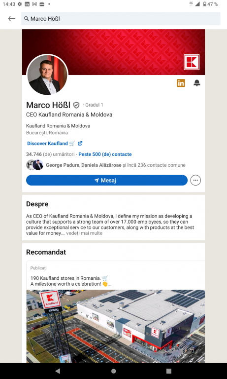 Scrisoare deschisă către CEO Kaufland Marco Hößl.   Kaufland angajează persoane fără adăpost?