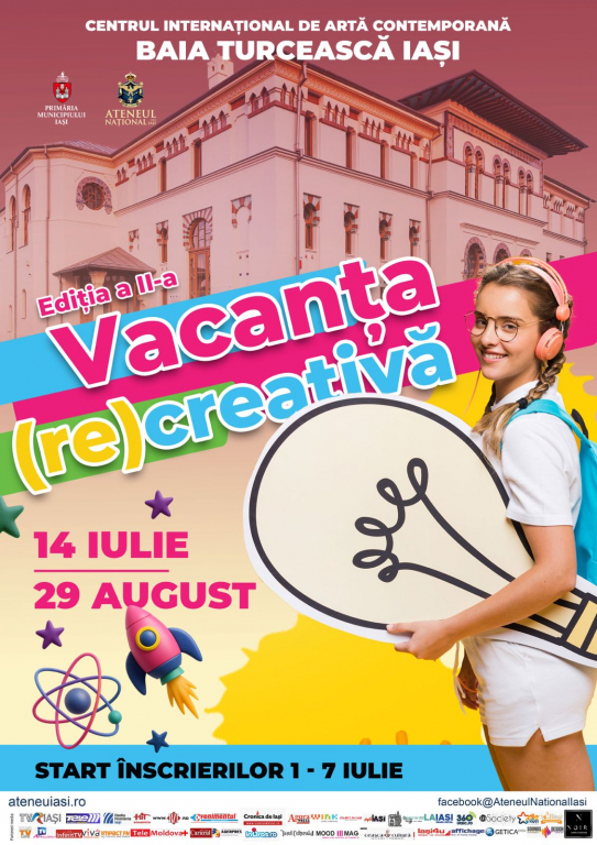 Vacanță cu sens și imaginație: Ateneul din Iași organizează a doua ediție a programului estival pentru copii „Vacanța (re)Creativă”