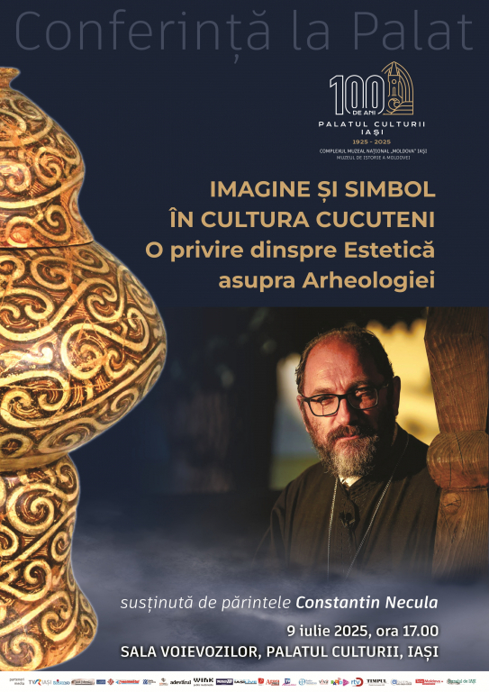 Constantin Necula revine la Iași. Lecție de estetică și arheologie în simbolurile Cucuteni, la Palatul Culturii